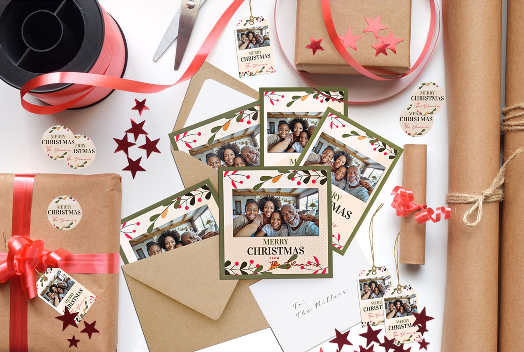 Create your own xmas style with personalised messaging