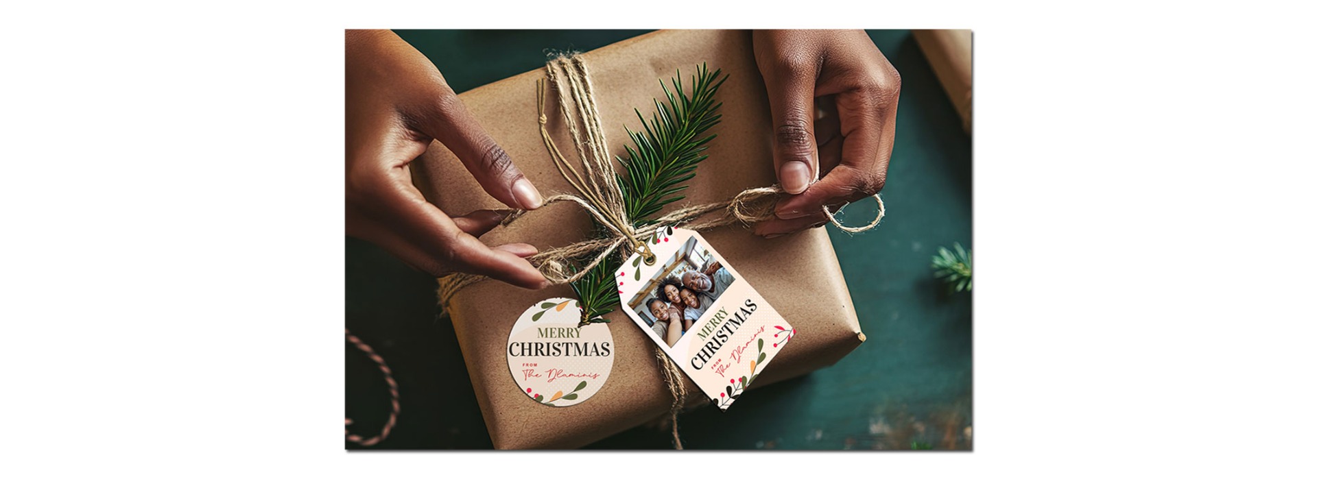 Create your own xmas style with personalised messaging